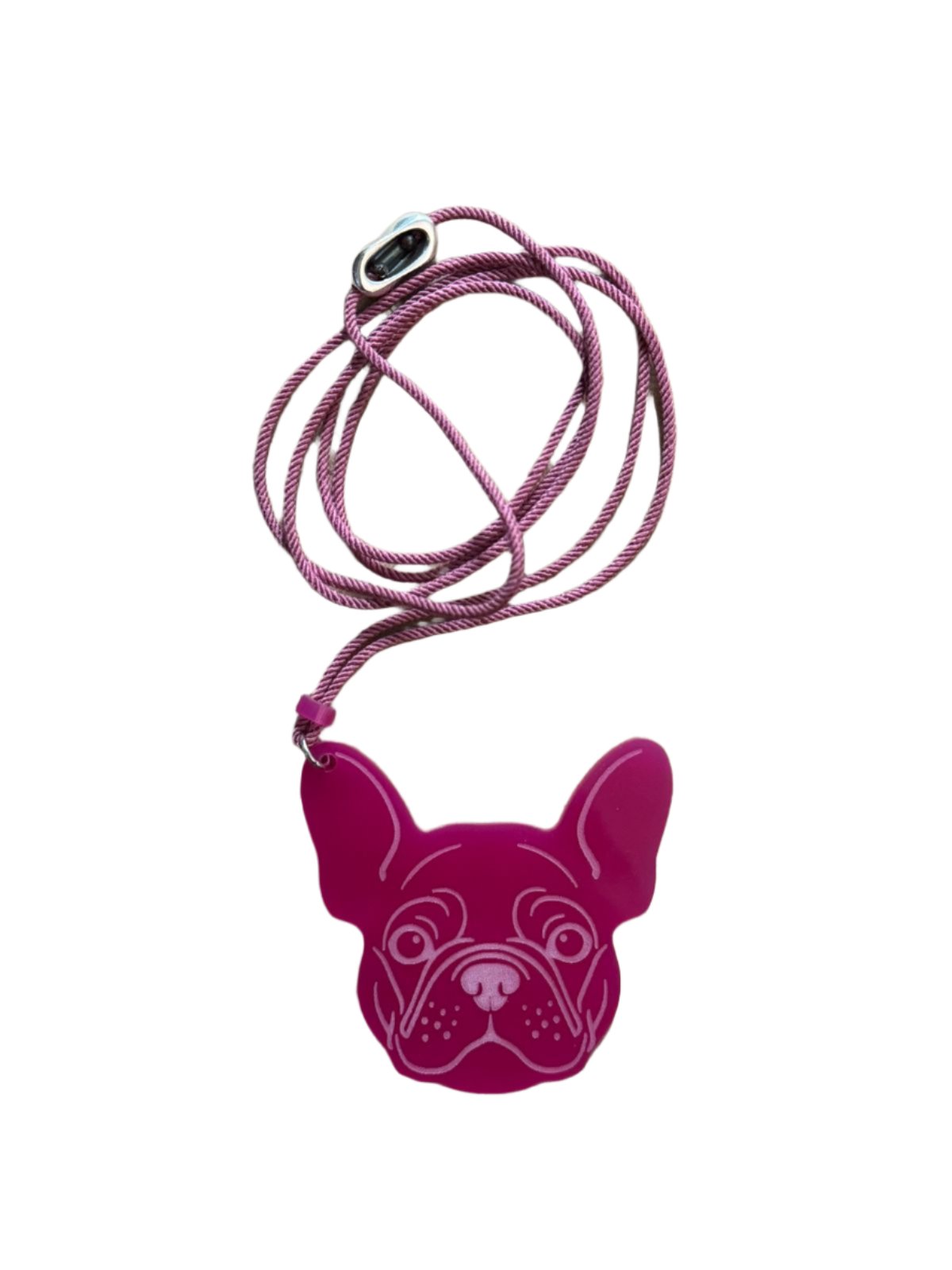 French Bulldog Laser-Cut Acrylic Pendant | Fun and Stylish