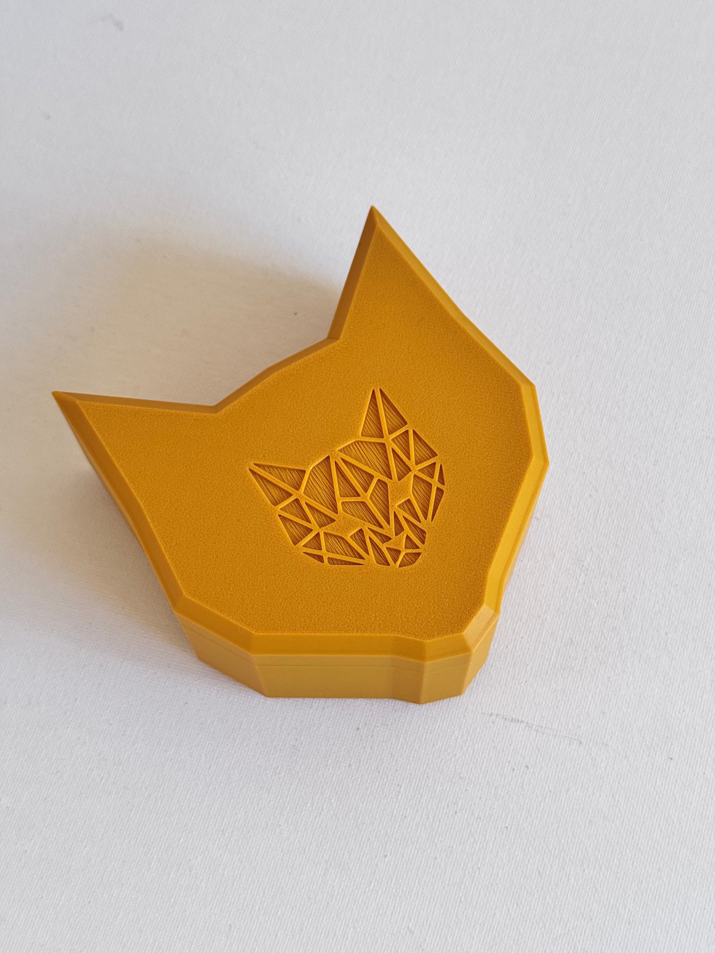 Purr | Cat Box | 3D Printed Geometric Cat Storage Box | Customizable Colors & Modern Decor