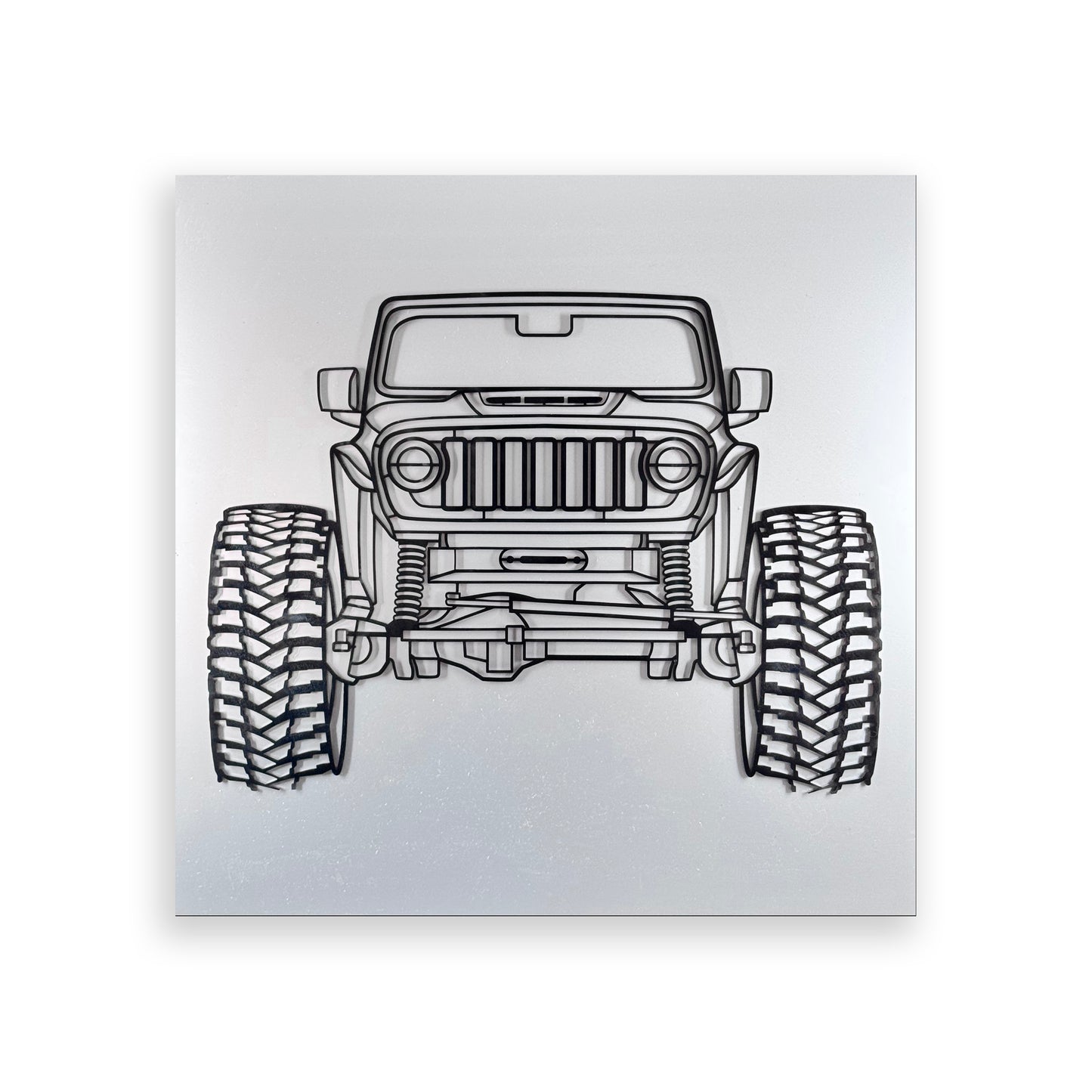 JEEP Wrangler JL Silhouette | Acrylic Wall Art Poster
