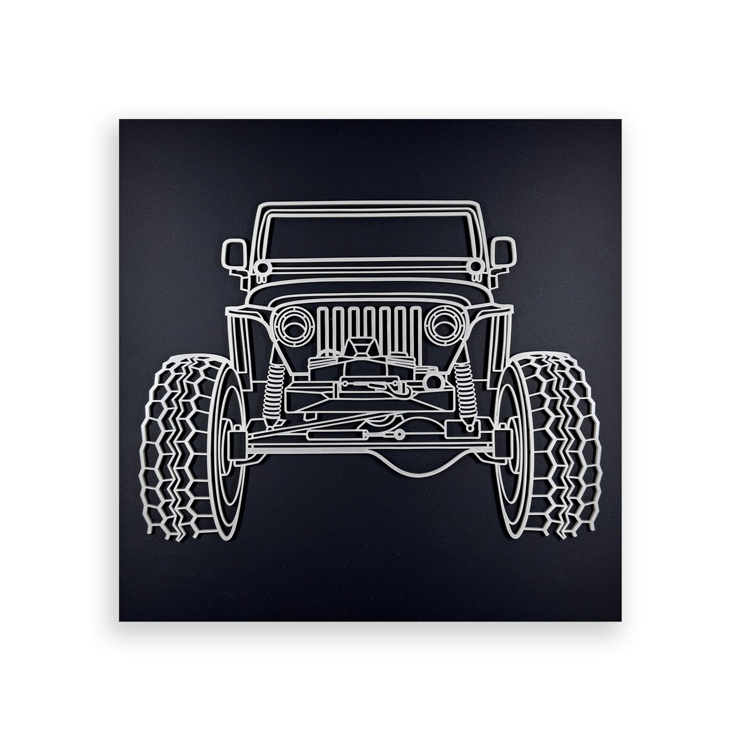 JEEP Wrangler TJ Silhouette | Acrylic Wall Art Poster