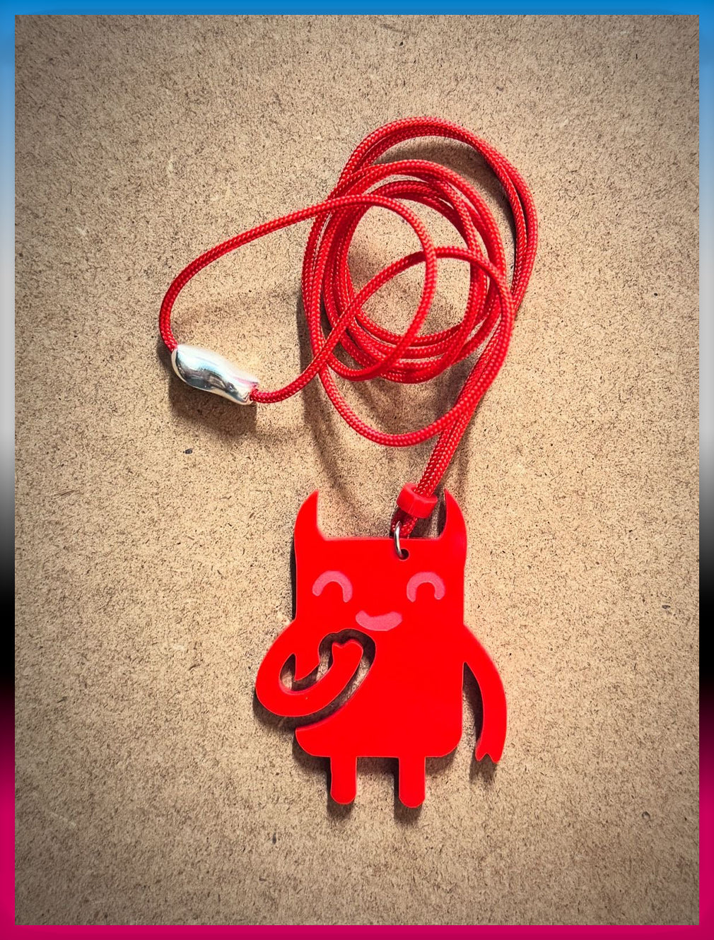 Monster Series M20 | Red Devilish Smile Pendant Necklace