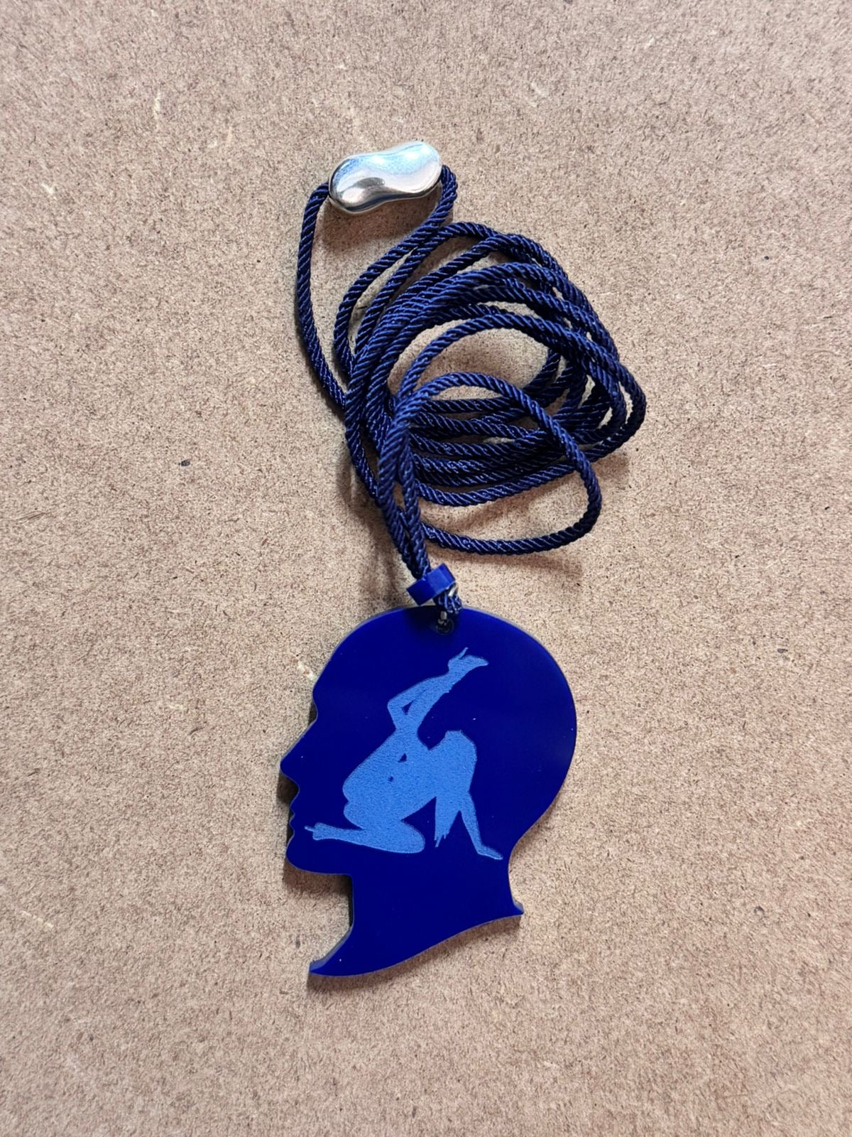 Inside Silhouette Pendant Necklace | Bold Acrylic Design