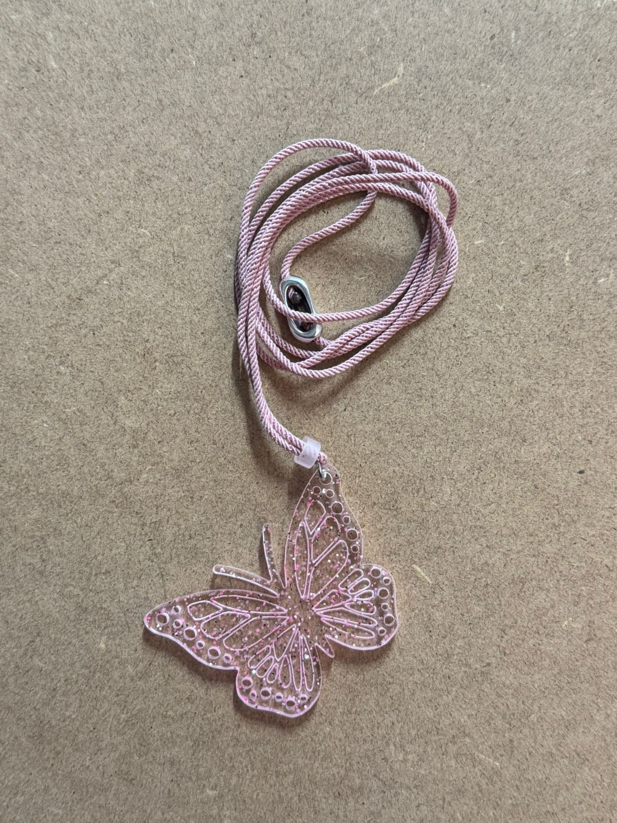 Butterfly Laser-Cut Acrylic Pendant | Unique and Stylish