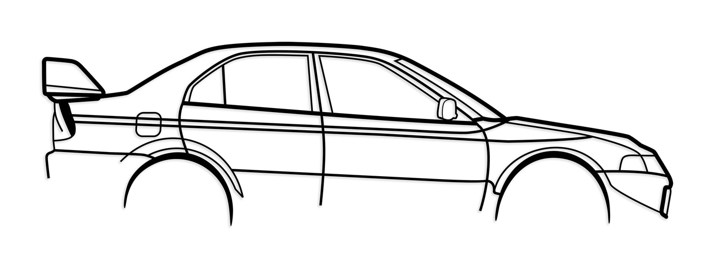 Rally Legend Silhouette – Evolution Sports Sedan Inspired Art