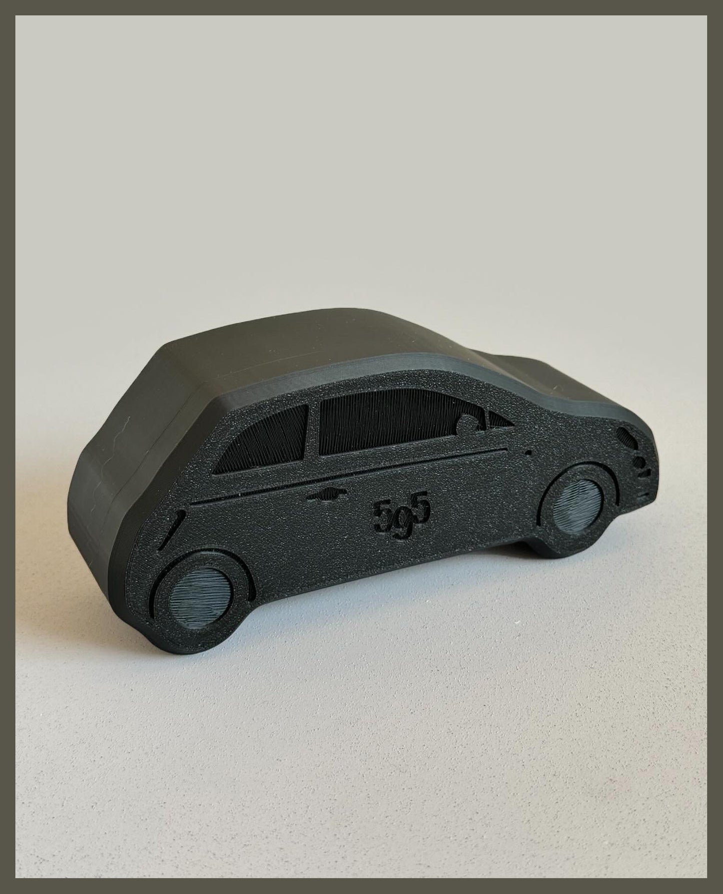 Catch Me If You Can | 3D Printed Fiat 500 Abarth Inspired Box | Customizable Car-Shaped Storage & Gift