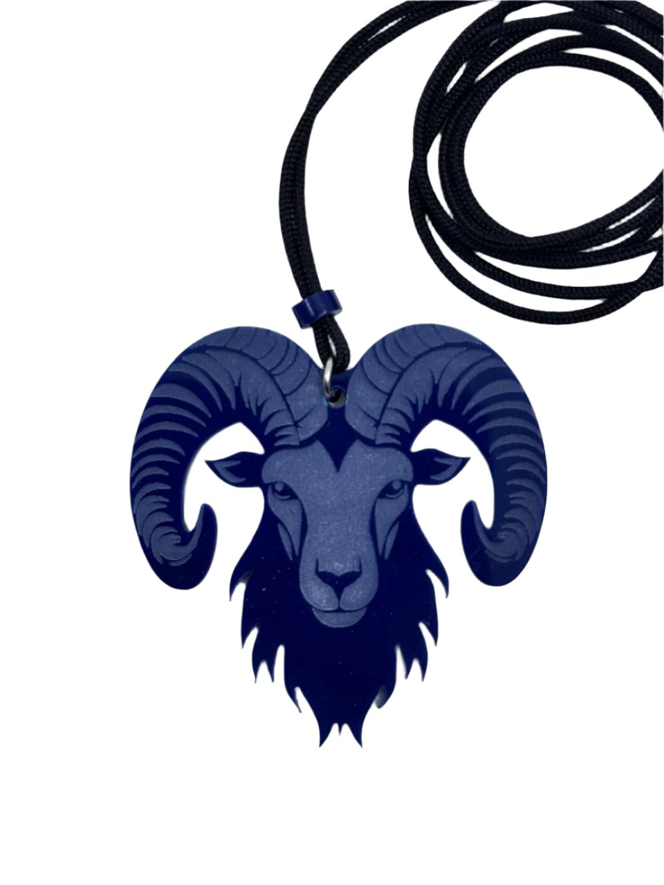 Ram Laser-Cut Acrylic Pendant | Bold and Powerful