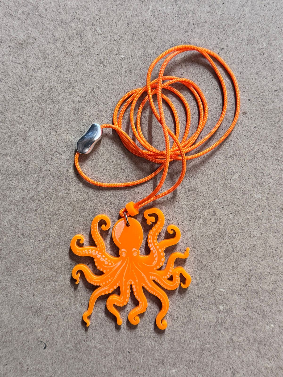 Playful Octopus Laser-Cut Acrylic Pendant | Vibrant Design