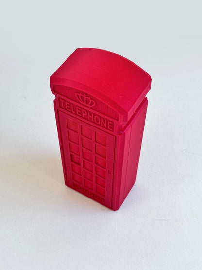 Iconic | 3D Printed Red Telephone Box Jewelry & Trinket Box |