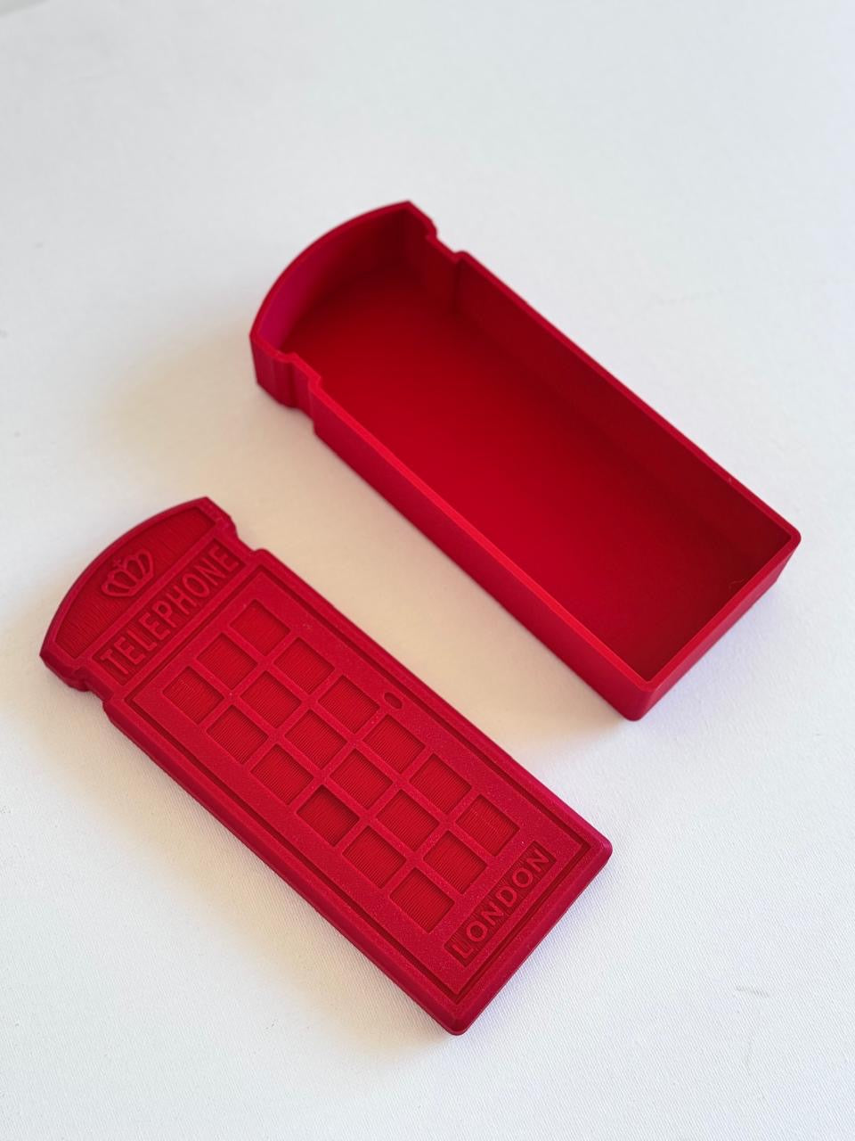 Iconic | 3D Printed Red Telephone Box Jewelry & Trinket Box | Unique London Keepsake & Gift