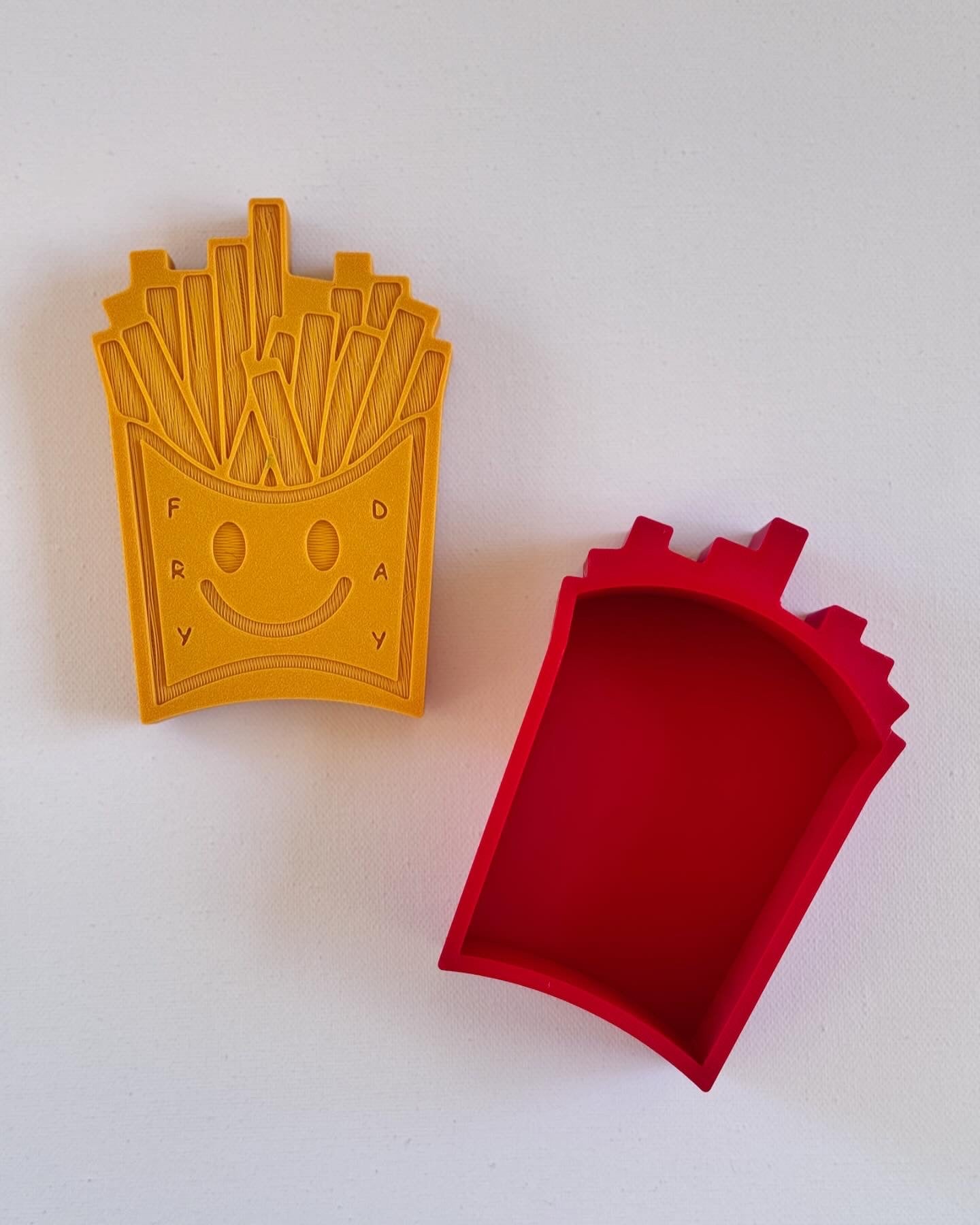 Fry Day | 3D Printed French Fry Box | Fun Food-Themed Decor & Unique Gift for Food Lovers