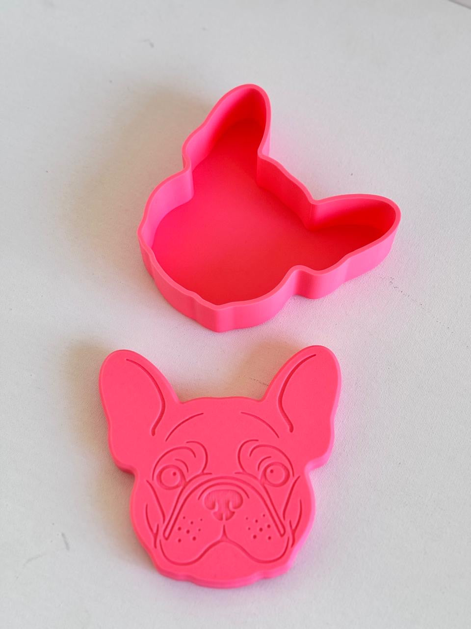 Pappyto | 3D Printed French Bulldog Face Box | Fun Decorative Storage & Customizable Gift