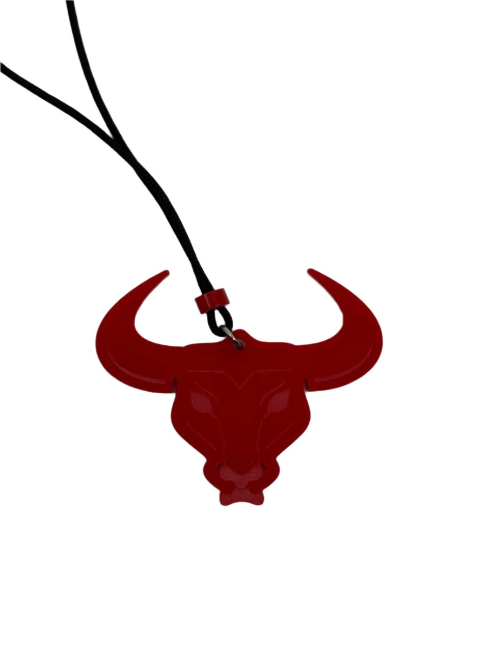 Bull Head Laser-Cut Acrylic Pendant | Bold and Powerful