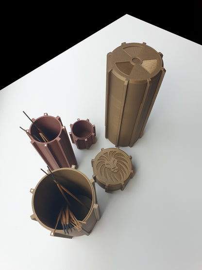Round 80 Long | Custom 3D Printed Storage Canisters