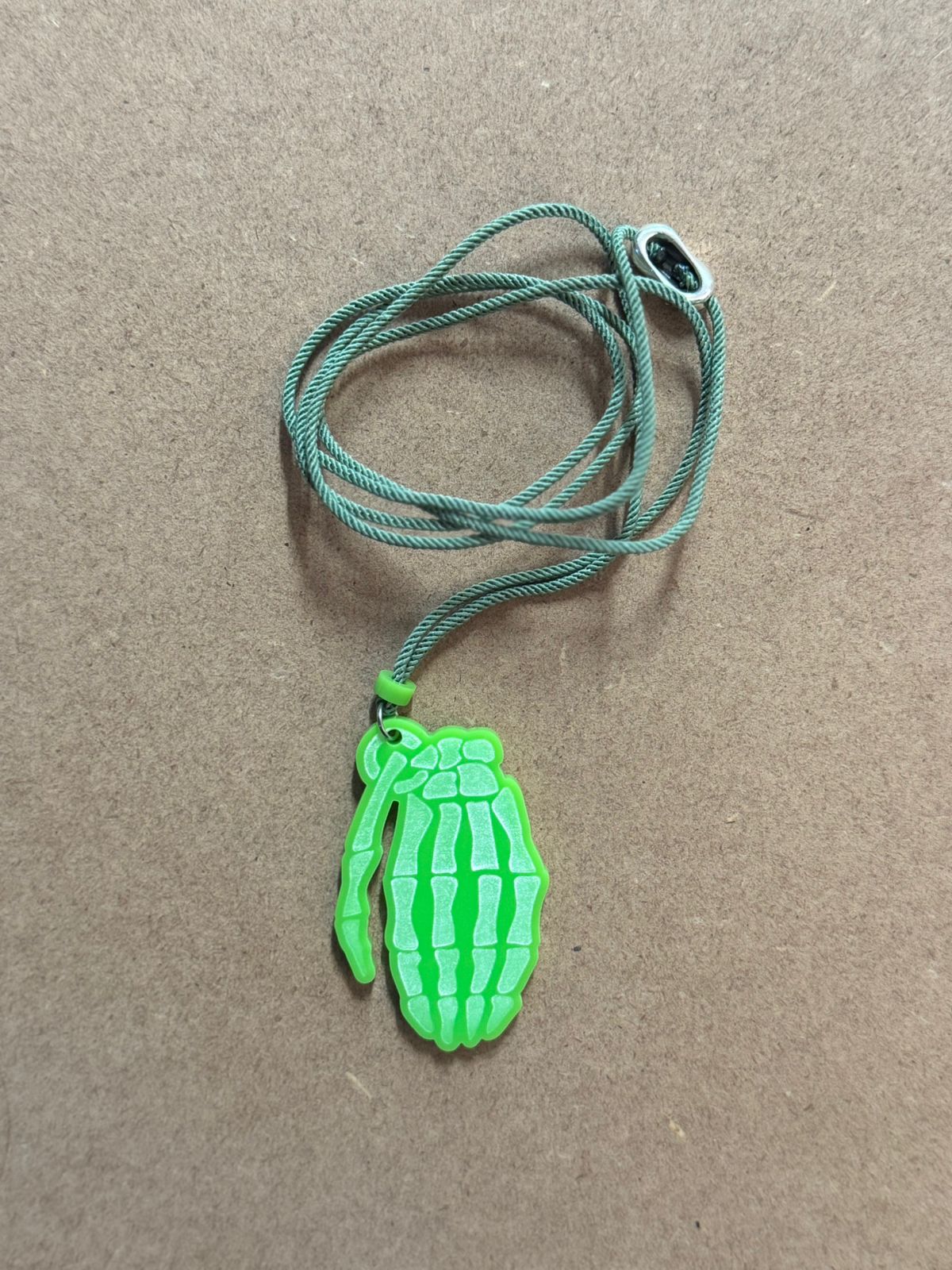 Grenade Laser-Cut Acrylic Pendant | Bold and Unique