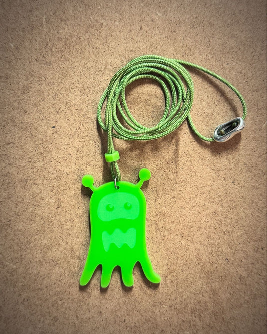 Monster Series M29 | Green Slime Monster Pendant Necklace