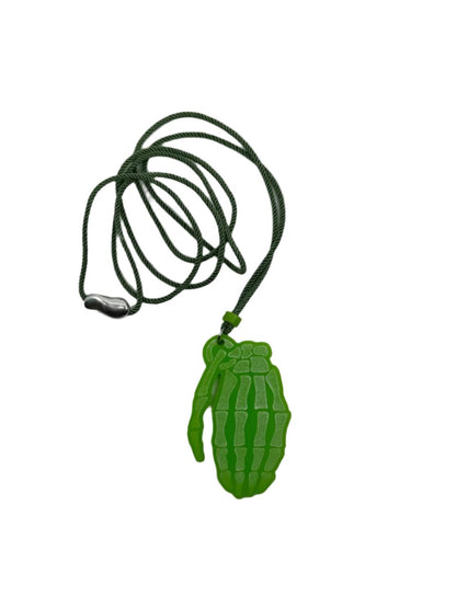 Grenade Laser-Cut Acrylic Pendant | Bold and Unique