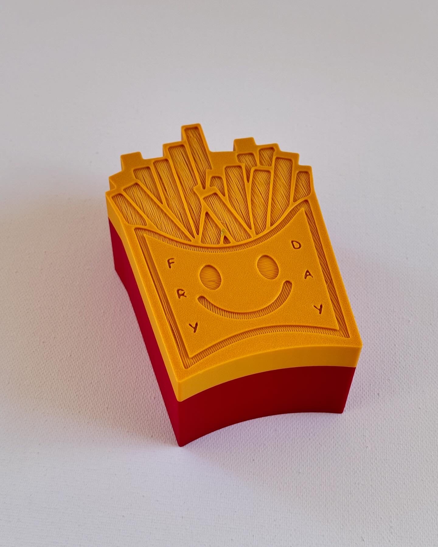 Fry Day | 3D Printed French Fry Box | Fun Food-Themed Decor & Unique Gift for Food Lovers