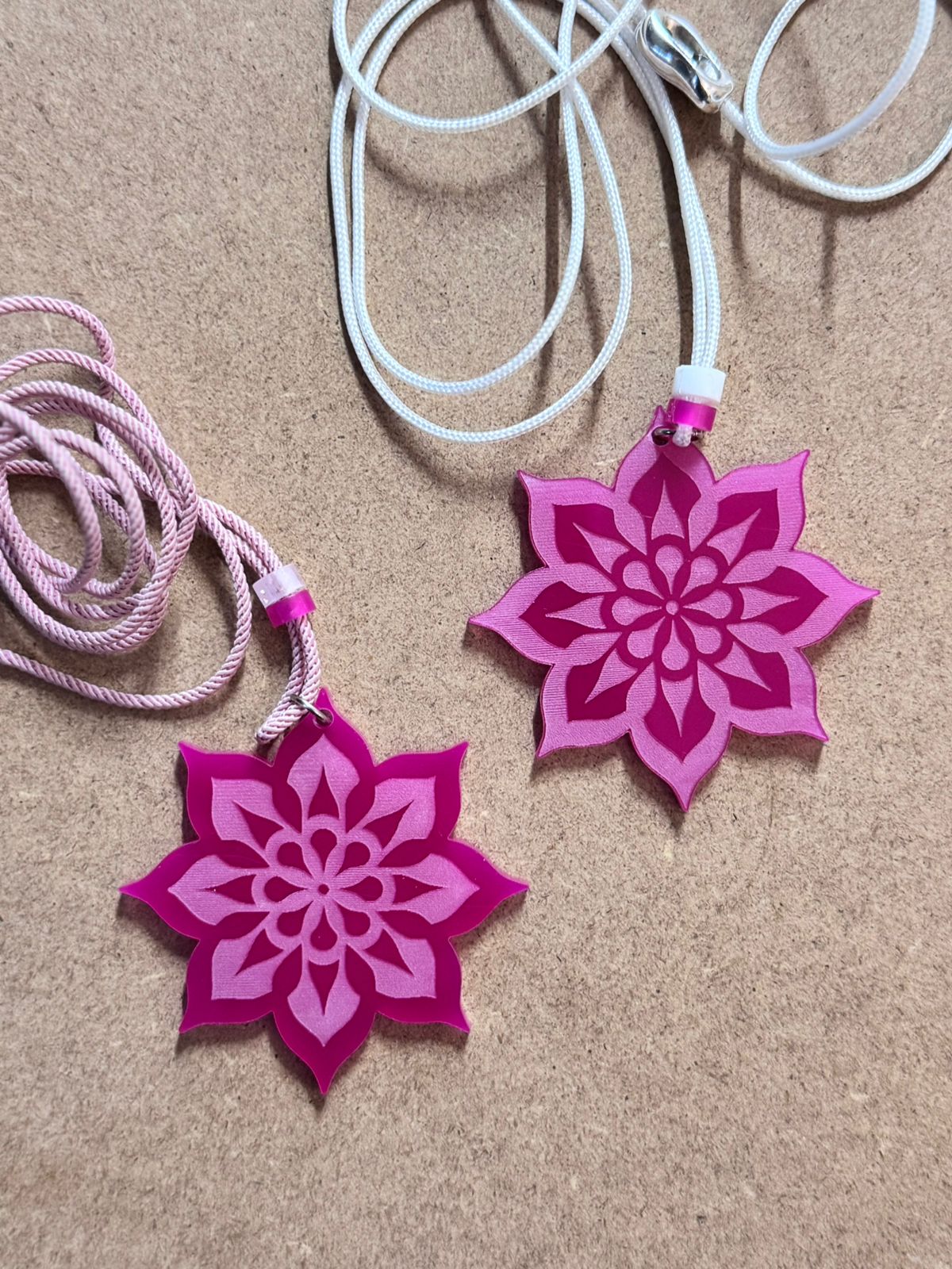 Mandala Laser-Cut Acrylic Pendant | Intricate and Spiritual