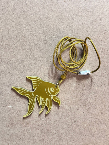 Goldfish Laser-Cut Acrylic Pendant | Graceful and Unique