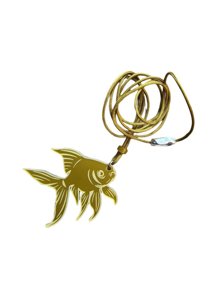 Goldfish Laser-Cut Acrylic Pendant | Graceful and Unique