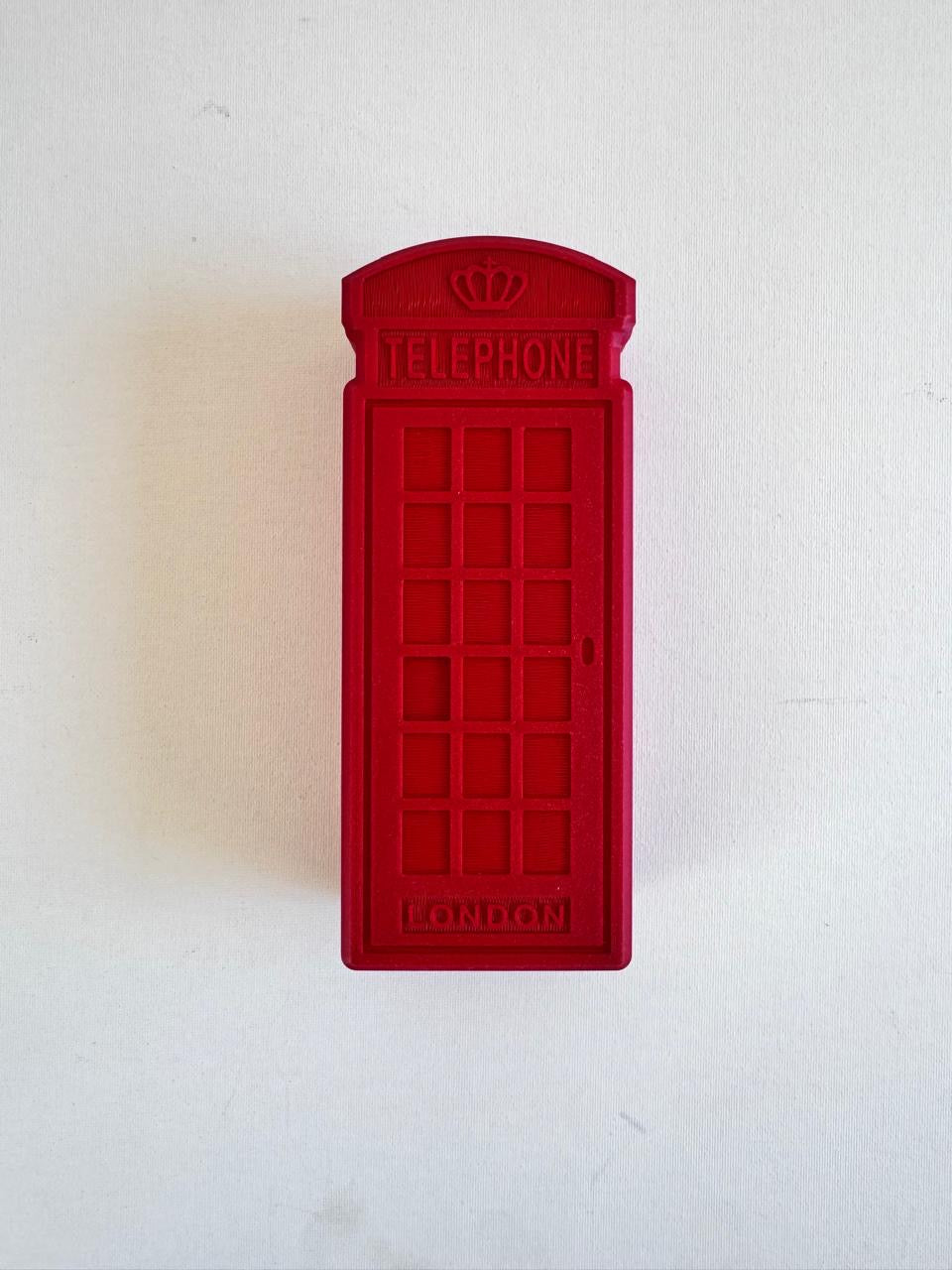 Iconic | 3D Printed Red Telephone Box Jewelry & Trinket Box | Unique London Keepsake & Gift