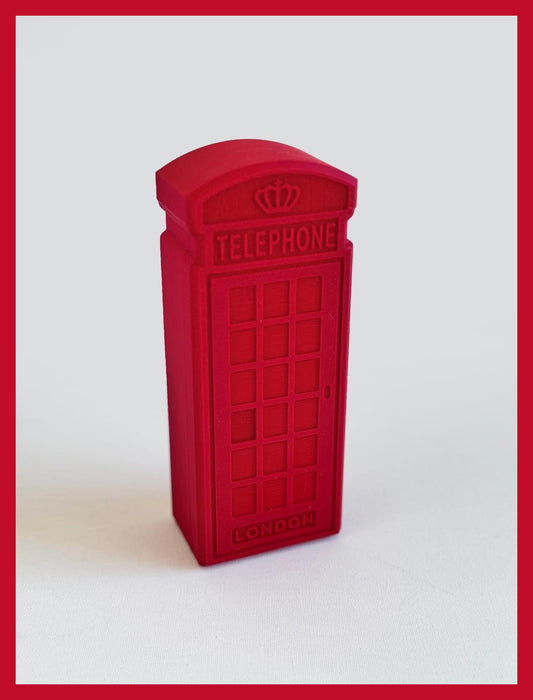 Iconic | 3D Printed Red Telephone Box Jewelry & Trinket Box |