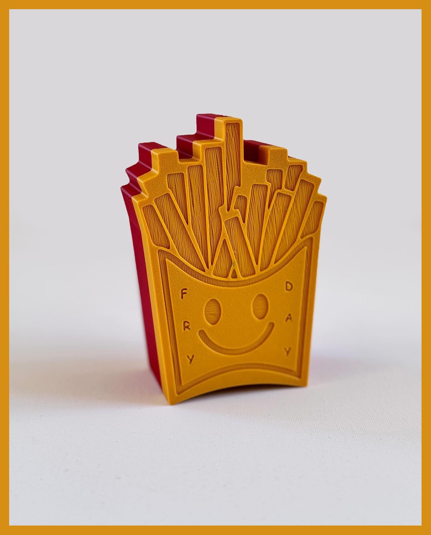 Fry Day | 3D Printed French Fry Box | Fun Food-Themed Decor & Unique Gift for Food Lovers