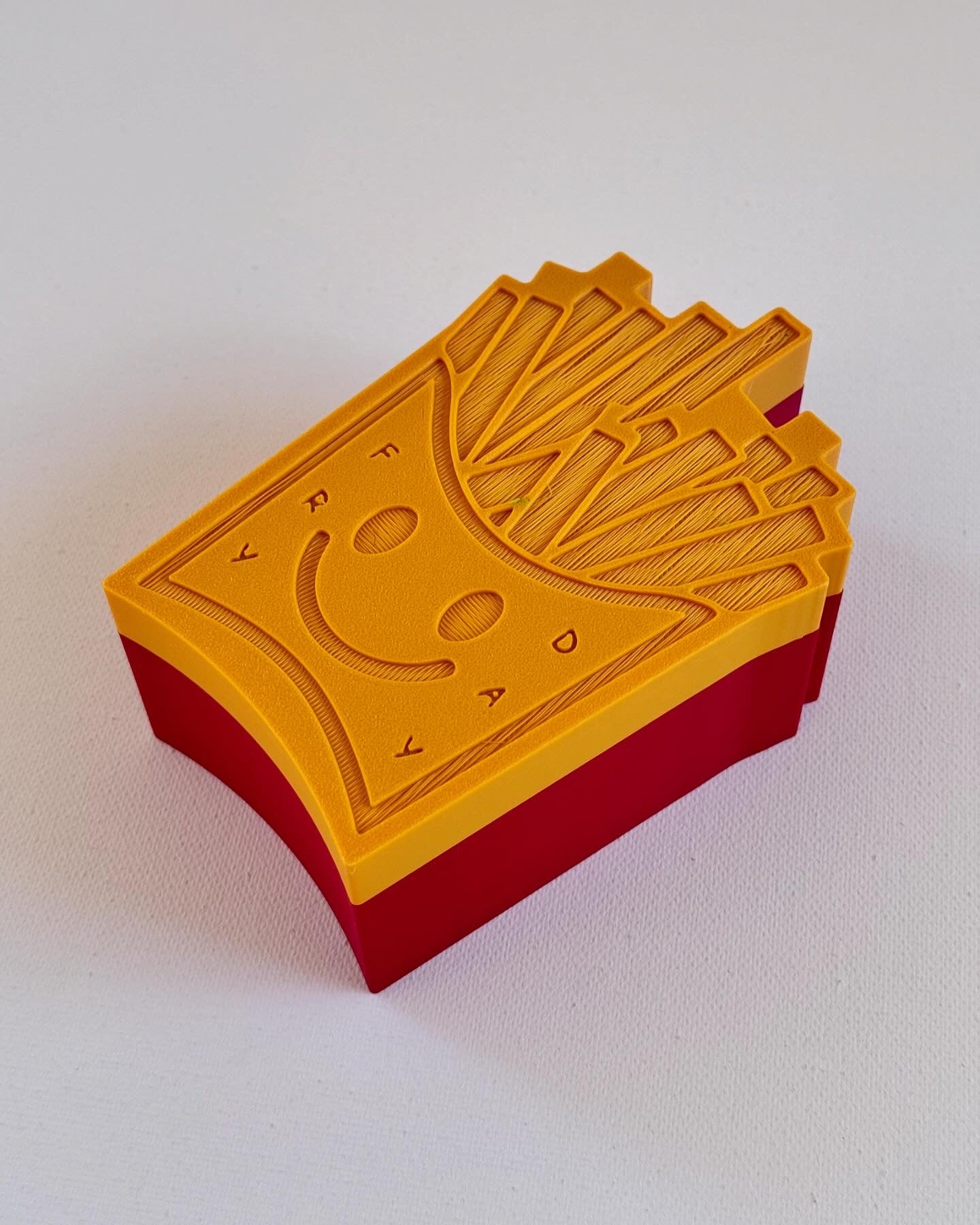 Fry Day | 3D Printed French Fry Box | Fun Food-Themed Decor & Unique Gift for Food Lovers