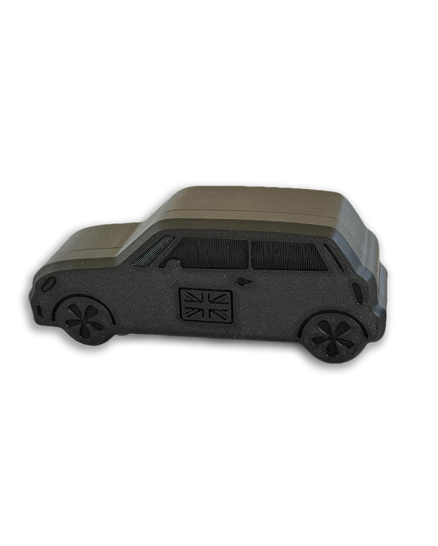 Brit | 3D Printed Mini Cooper Inspired Storage Box | Customizable Keepsake for Vintage Car Lovers