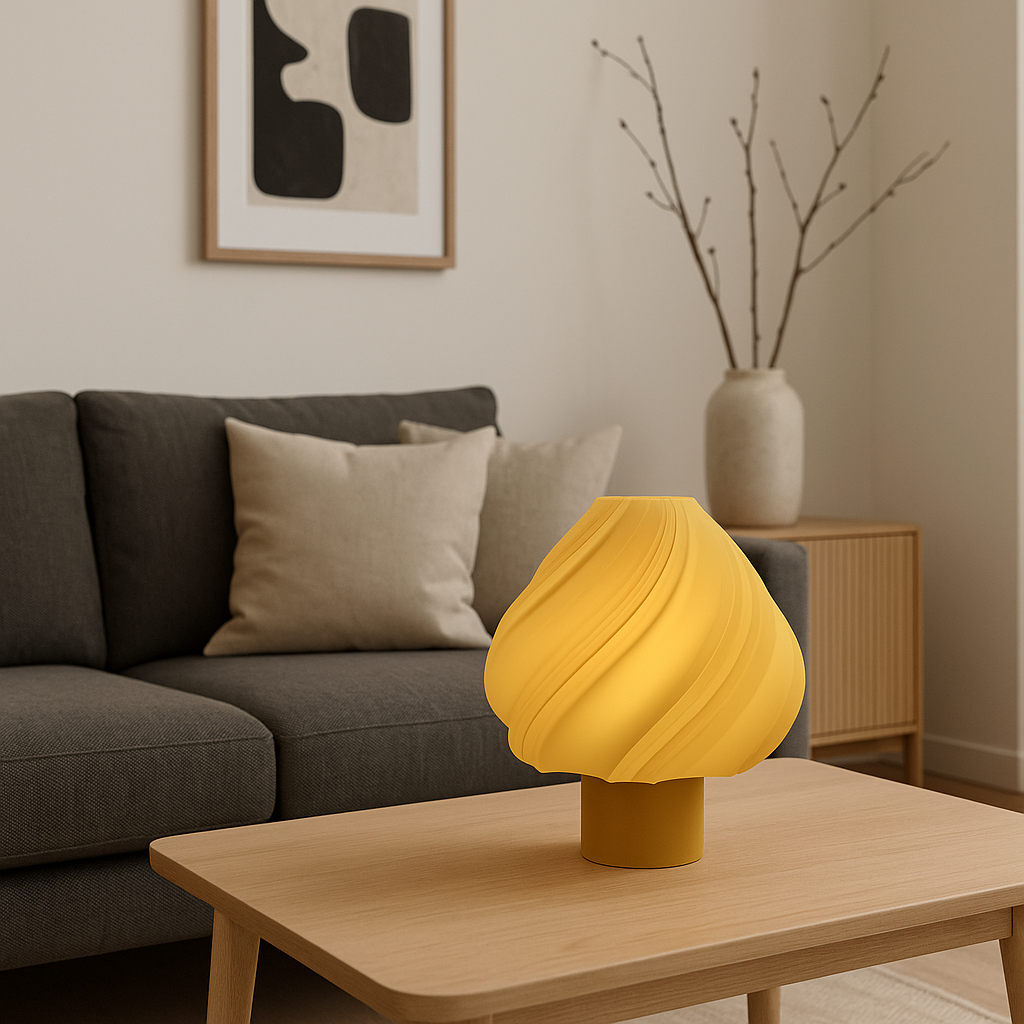 Twist: A Bright Spin 3D Printed Lamp