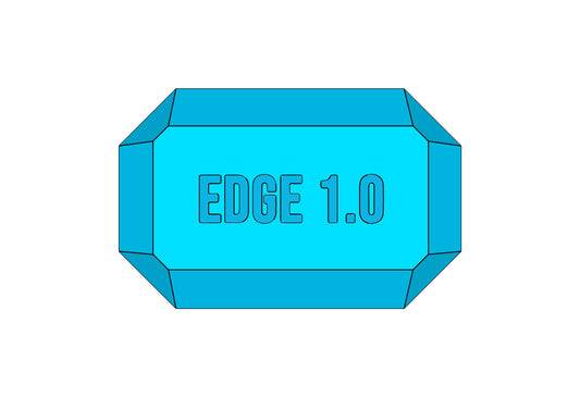 Edge 1.0 | Custom 3D Printed Geometric Storage Box | EDGE 1.0 Design | Personalized & Modern