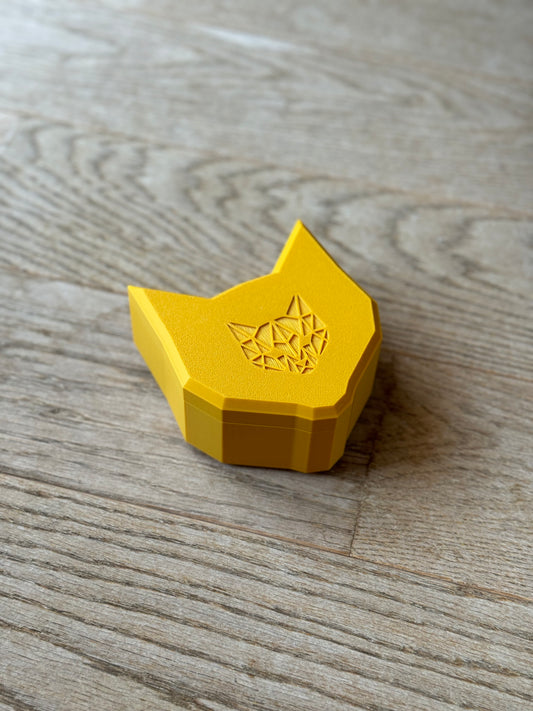 Purr | Cat Box | 3D Printed Geometric Cat Storage Box | Customizable Colors & Modern Decor