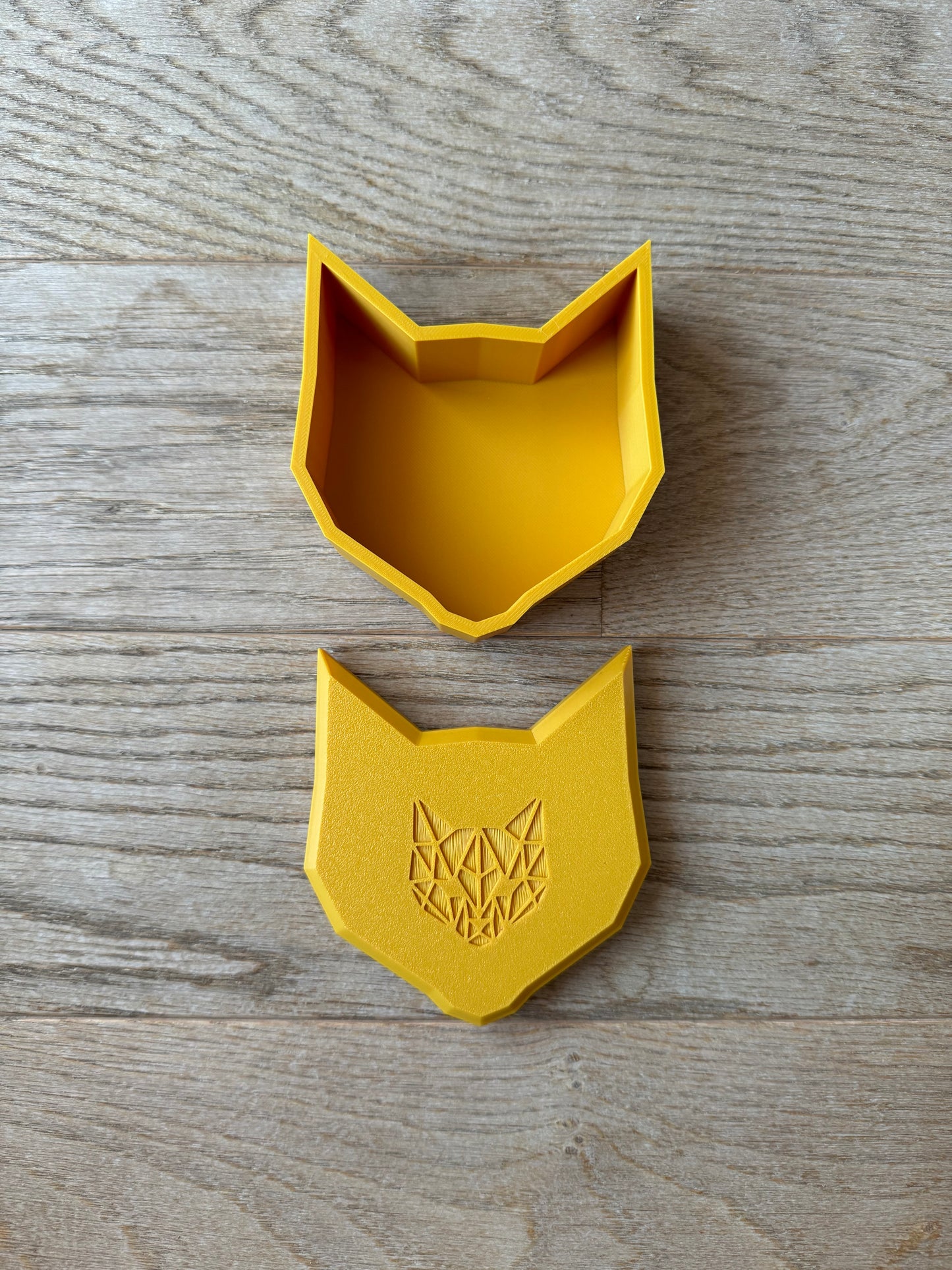 Purr | Cat Box | 3D Printed Geometric Cat Storage Box | Customizable Colors & Modern Decor