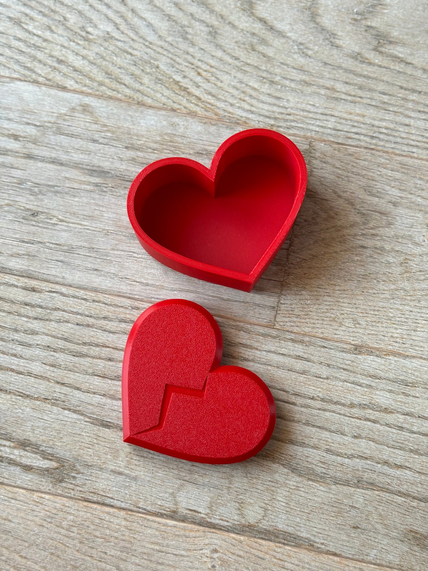 Love is in the Box | 3D Printed Broken Heart Box | Custom Heart-Shaped Storage & Symbolic Gift