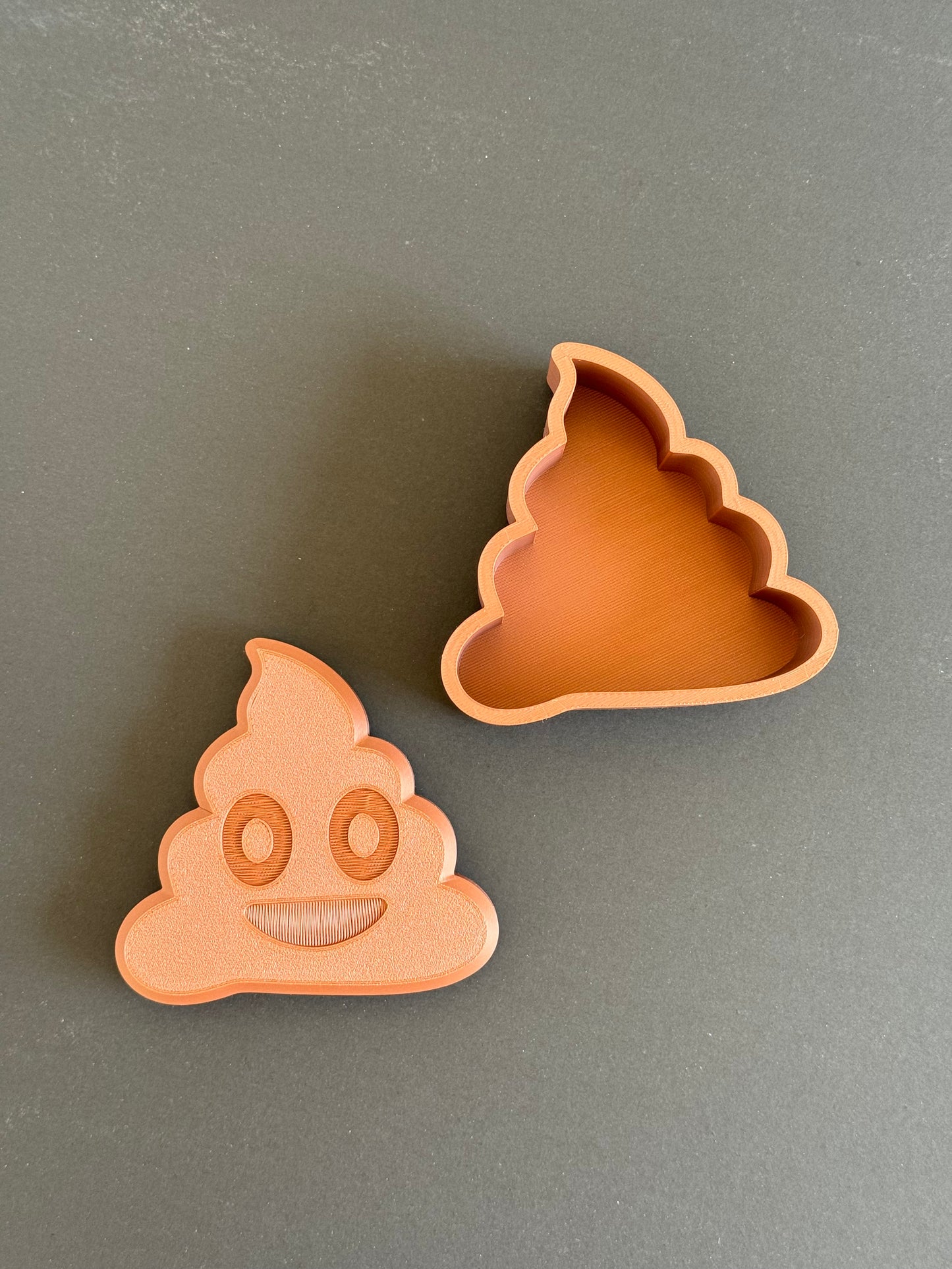 Poop Box | Fun 3D Printed Poop Emoji Keepsake Box | Personalized Jewelry Organizer & Halloween Gift