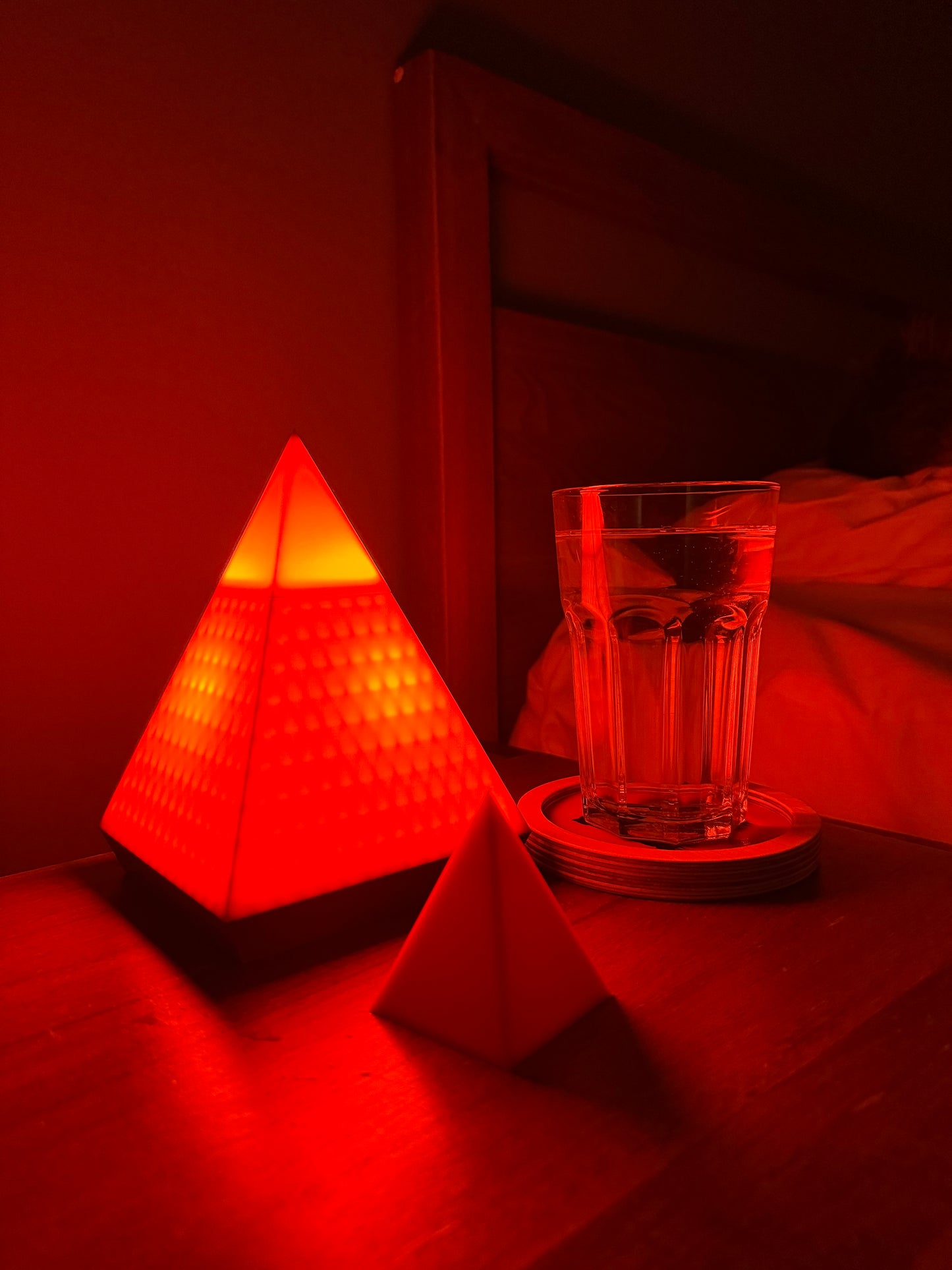 Modern 3D Printed Pyramid Lamp