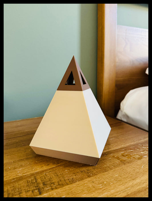 Modern 3D Printed Pyramid Lamp