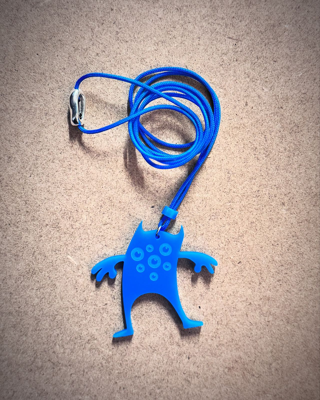 Monster Series M6 | Blue Cyclopean Monster Pendant Necklace