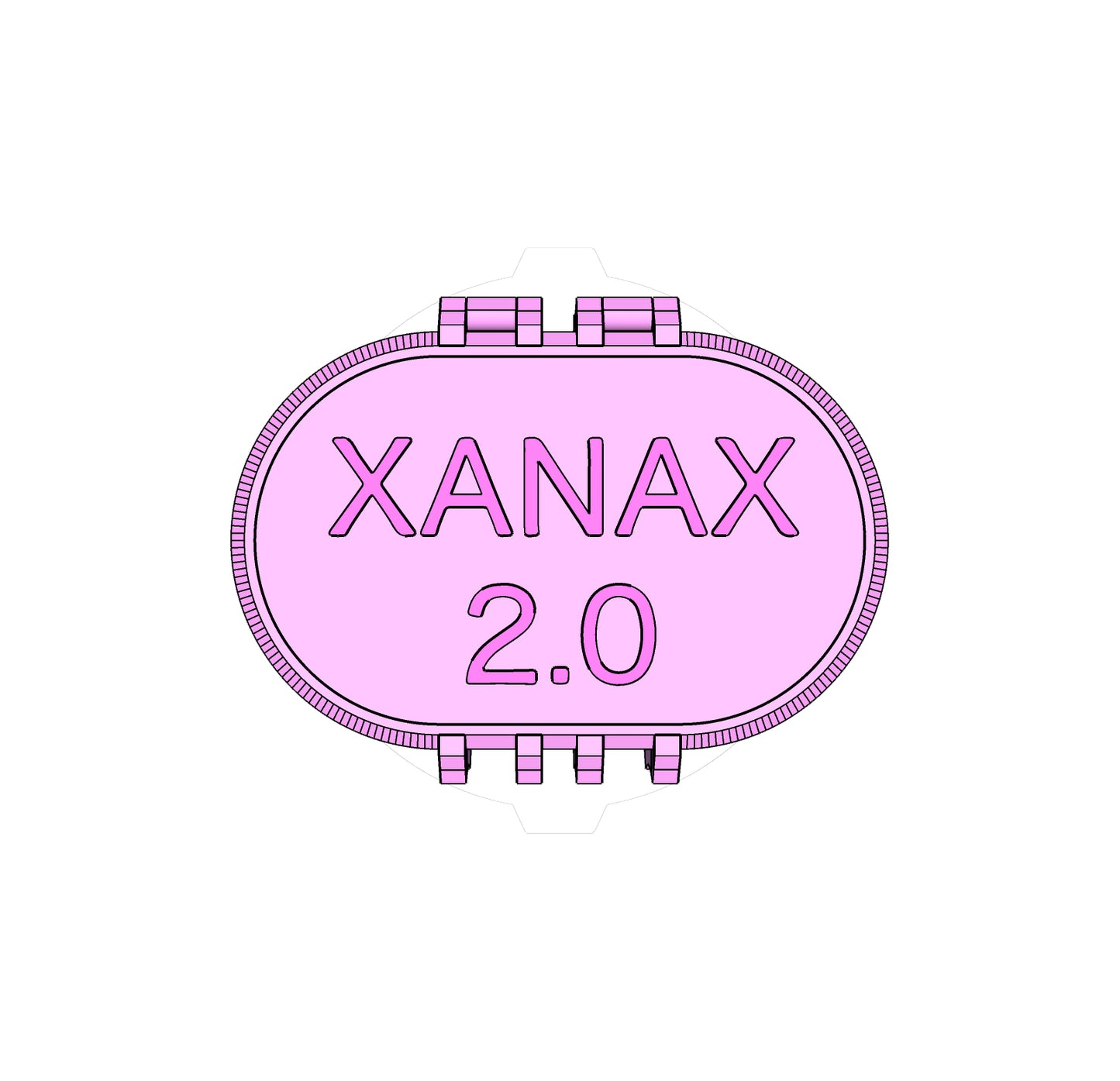 Xanax 2.0 | Custom 3D Printed XANAX 2.0 Jewelry Box | Personalized Storage with Secure Hinges