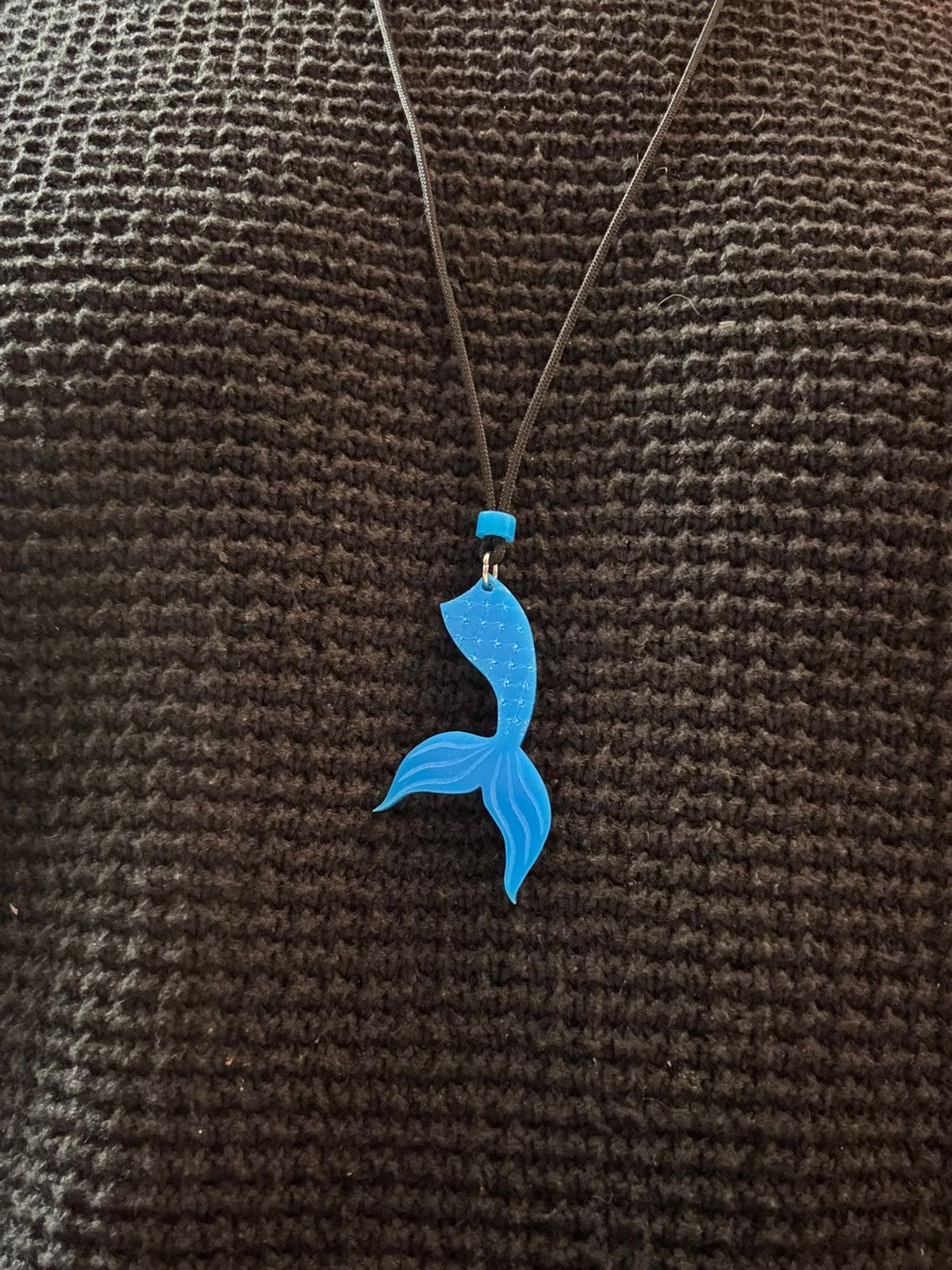 Mermaid Tail Lazer Cut Acrylic Pendant | Elegant and Playful