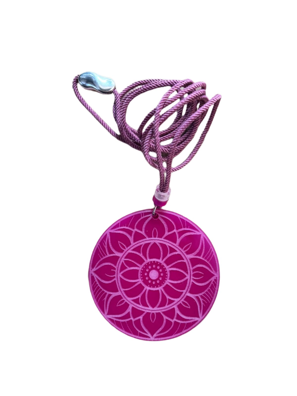 Mandala Laser-Cut Acrylic Pendant | Circular Harmony