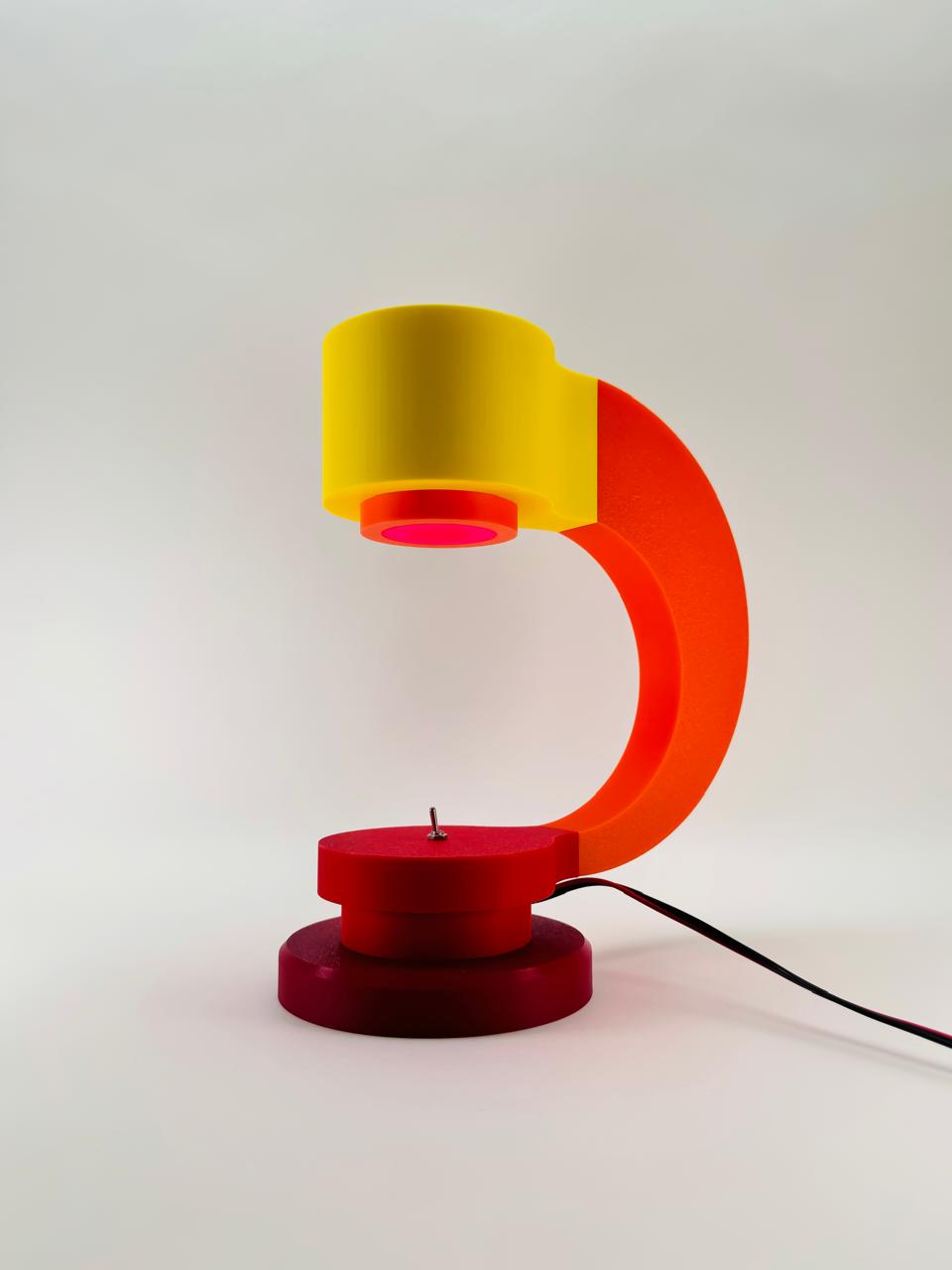 Custom 3D Printed Modern Desk Lamp | Micrometer-Inspired Design