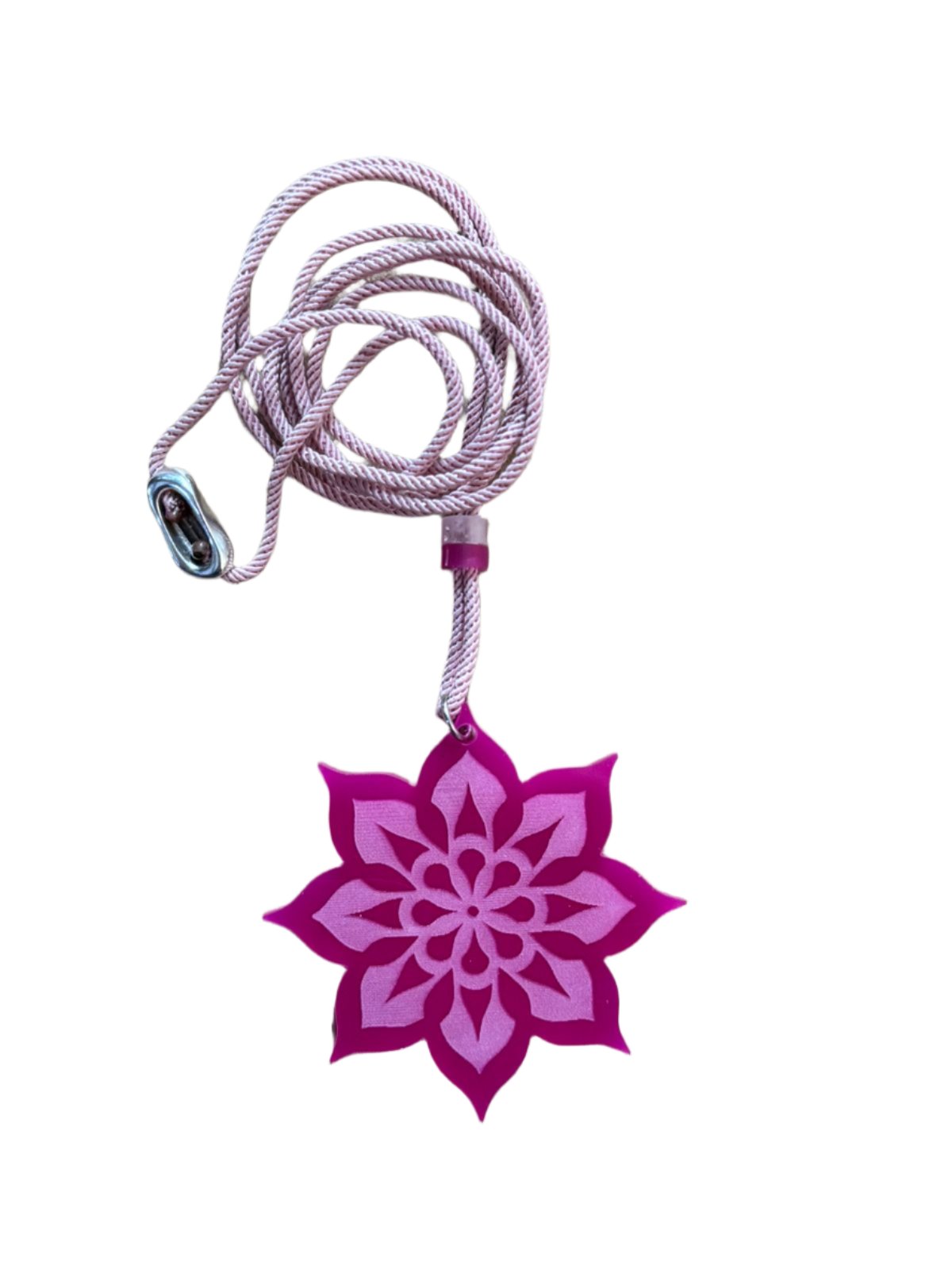 Mandala Laser-Cut Acrylic Pendant | Intricate and Spiritual