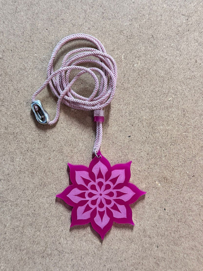 Mandala Laser-Cut Acrylic Pendant | Intricate and Spiritual