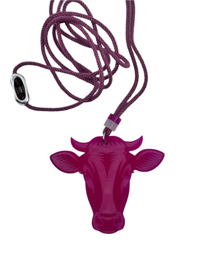 Cow Laser-Cut Acrylic Pendant | Rustic and Unique