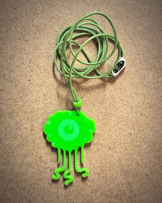 Monster Series M28 | Green Tentacle Monster Pendant Necklace